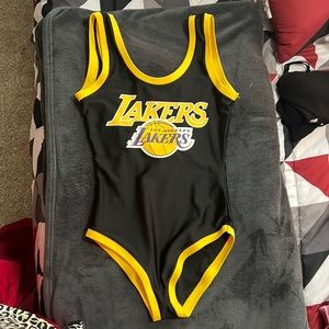 Fashion Nova Los Angeles Lakers bodysuit